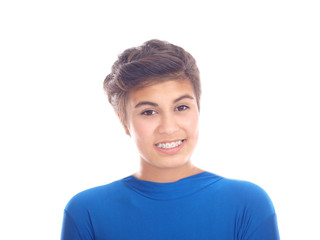 mädchen in blauer kleidung