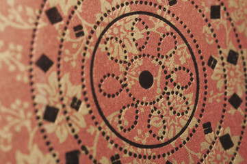 Close-up of floral pattern on a fabric