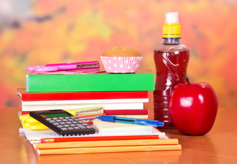 Set of textbooks and school meals