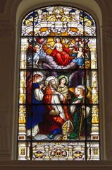 Obraz premium Stain Glass Window at Church