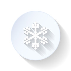 Snowflake flat icon