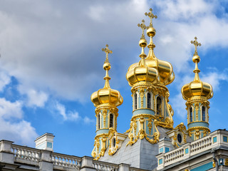 Fototapeta na wymiar Kaplica (Kościół Zmartwychwstania), Puszkin w pobliżu Sankt Petersburga,