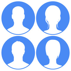 Avatars set blue