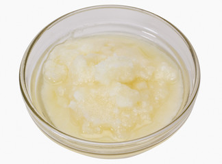 Close-up of ghee in a bowl