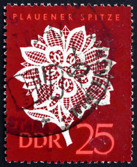 Postage stamp GDR 1966 Plauen Lace, Lace Design