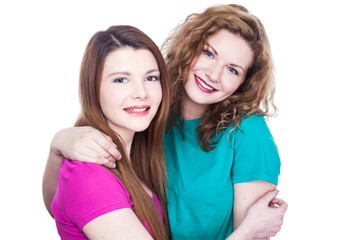 Two young women friends