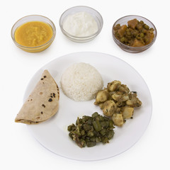 Close-up of Indian food