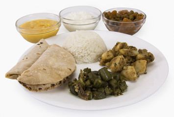 Close-up of Indian food