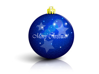 dark blue Christmas ball