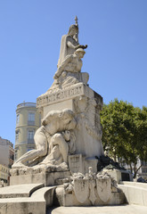 Fototapeta na wymiar Monument to the fallen in World War I, Lisbon, Portugal