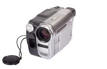 Close-up of a home video camera