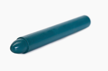 Close-up of a blue crayon
