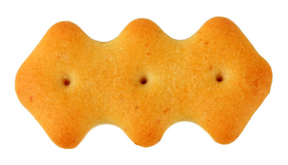 Delicious cracker isolated on white