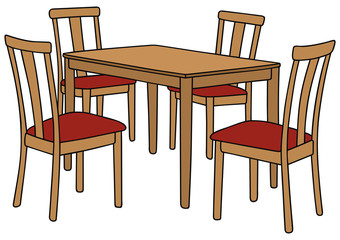 table and chairs