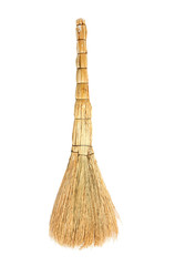 broom on a white background