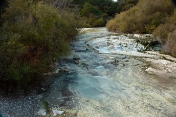 Geo-thermal springs and lakes in Wai-O-Tapu Thermal Wonderland