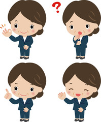 中年のビジネスウーマン