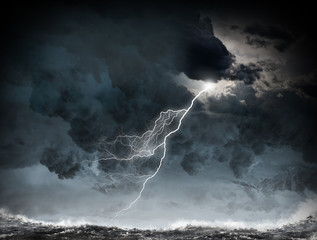 Storm at night