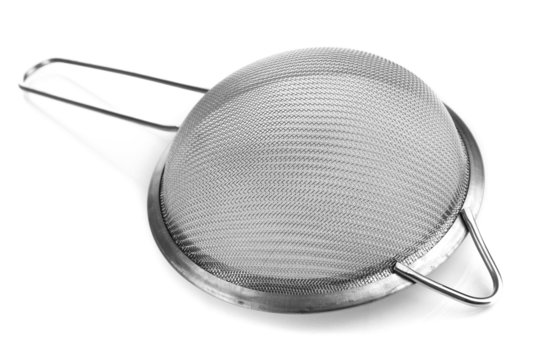 Metal Sieve Isolated On White