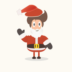 Santa Claus, Funny cartoon.