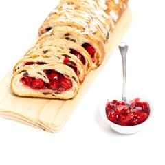 Christmas and the Holiday Season Cherry Cheese Sweet Bread