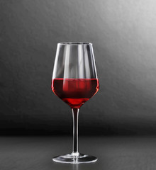 Red wine glass