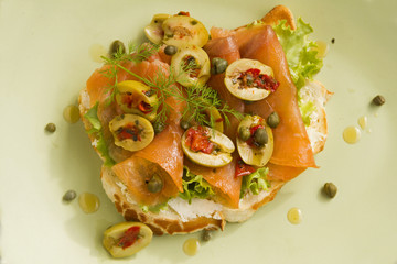 Salmon Open Sandwich