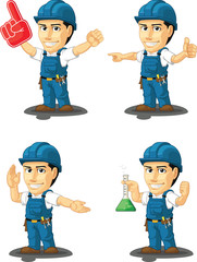 Technician or Repairman Mascot 13