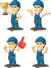 Technician or Repairman Mascot 14