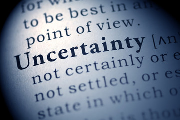 Obraz premium Uncertainty