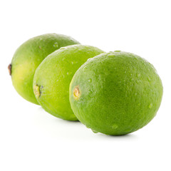 Fresh green limes