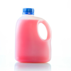 Gallons bottle of pink liquid