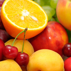 fresh fruits background