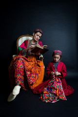 En costume Afghan