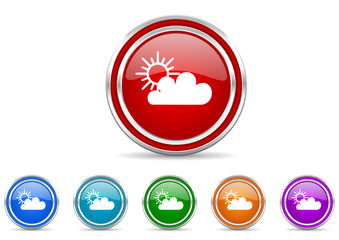 cloud icon vector set