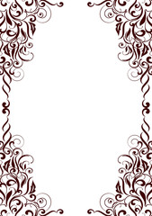 decorative frame for design in vintage styled