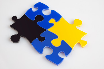 Fototapeta premium Puzzle picture background