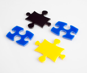 Fototapeta premium Puzzle picture background