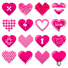 Iconset Abstract Hearts Pink