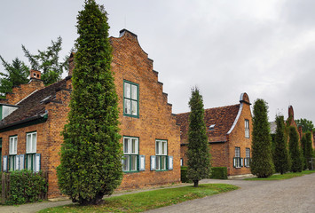 Fototapeta na wymiar houses in the Dutch style, Potsdam, Germany