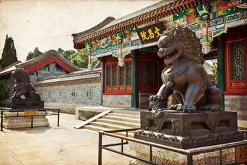Meubelstickers Beijing, Chinese Lion © lapas77