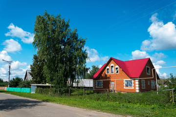 Fototapeta premium A modern country house in Russia