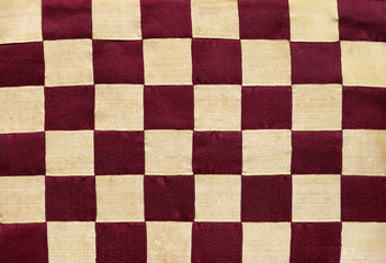 vintage checkered cushion
