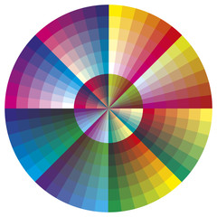 Vector Color Chart in 216 different colors