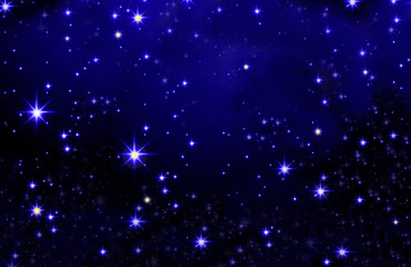 Christmas sky and shining star. 
