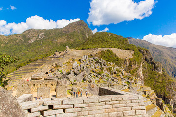 Fototapeta na wymiar Inca Wall in Machu Picchu, Peru, South America.