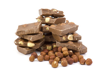 chocolate and hazelnuts