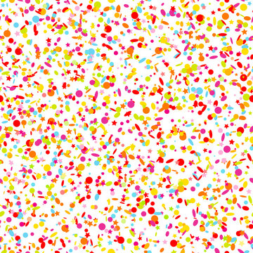 Seamless Pattern Confetti Color