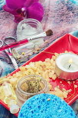 natural cosmetics and spa procedures