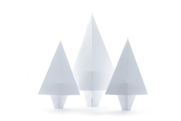 Fototapeta premium origami christams tree